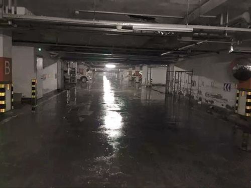 合肥市经开区某小区地下停车场防水堵漏工程施工案例1