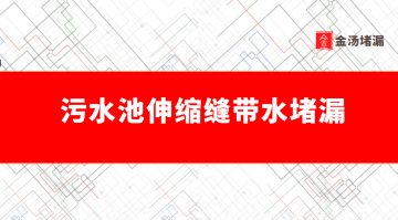 污水池伸缩缝带水堵漏（背水面止水堵漏防水）